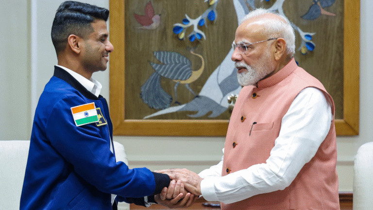 Indian Astronaut Shares Amazing Space Secrets with PM Modi Shubanshu-Shukla-Modi.png